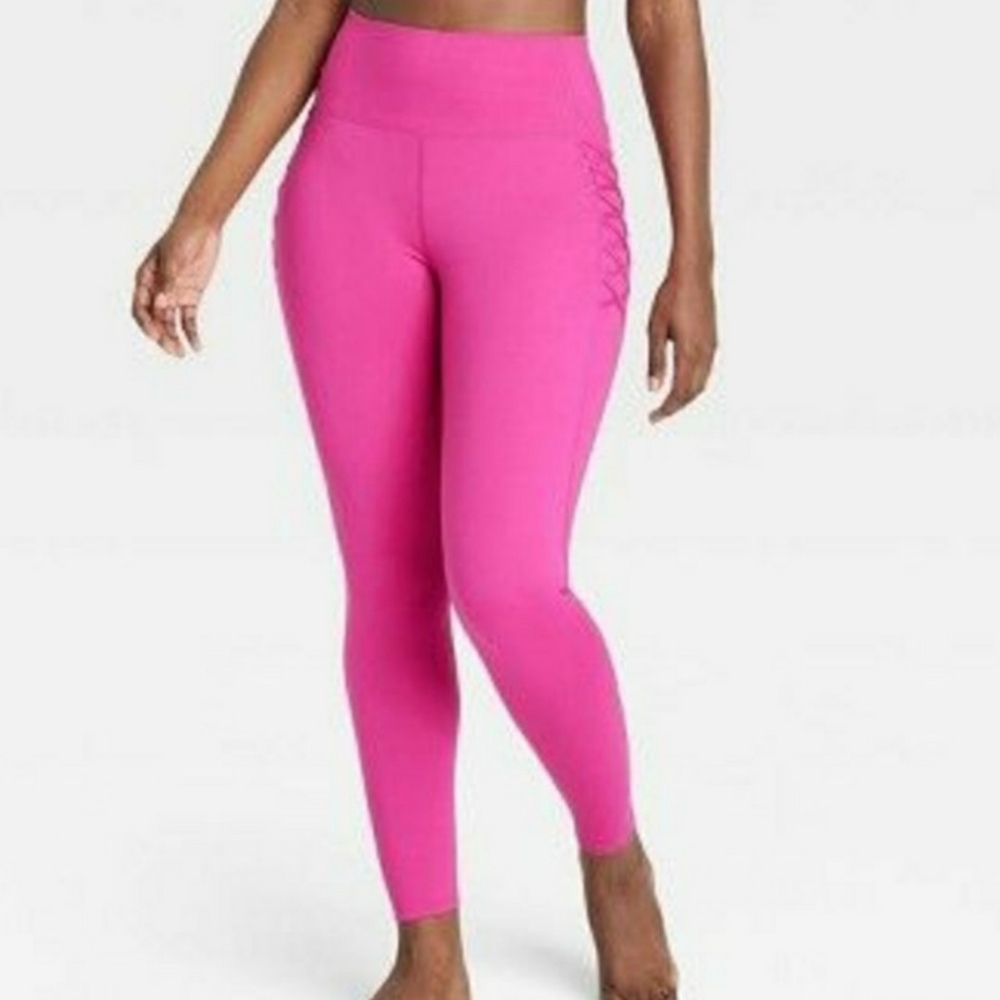 All In Motion Berry Pink High-Rise Leggings Size 1X - New